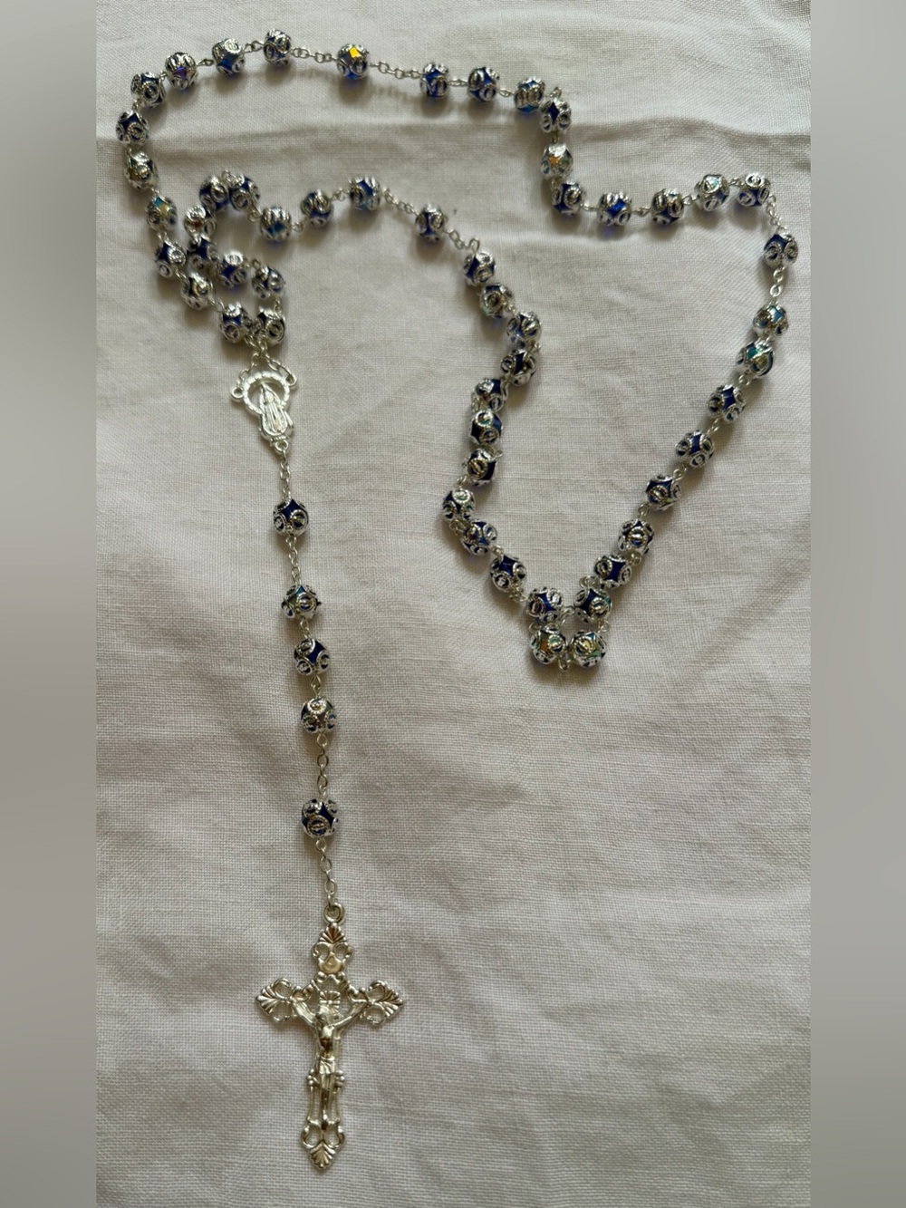 Authentic Turquish Artisan Beaded crucifix Handcrafted in Ephesus - Picture 6 of 8